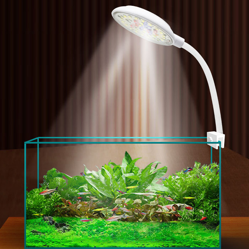Marine Aquarium Water Change - USB Fish Tank Small Clip Light