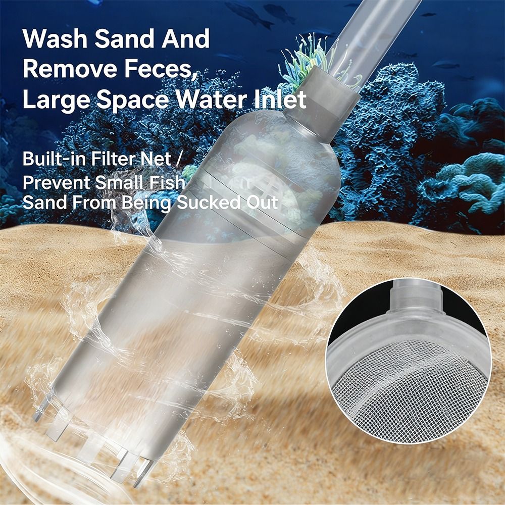 Marine Aquarium Water Change - New Siphon Aquarium Gravel Cleaner Pump