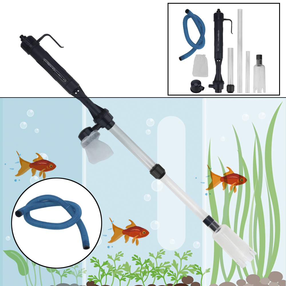 Marine Aquarium Water Change - Electric Water Change Pump Gravel Cleaner
