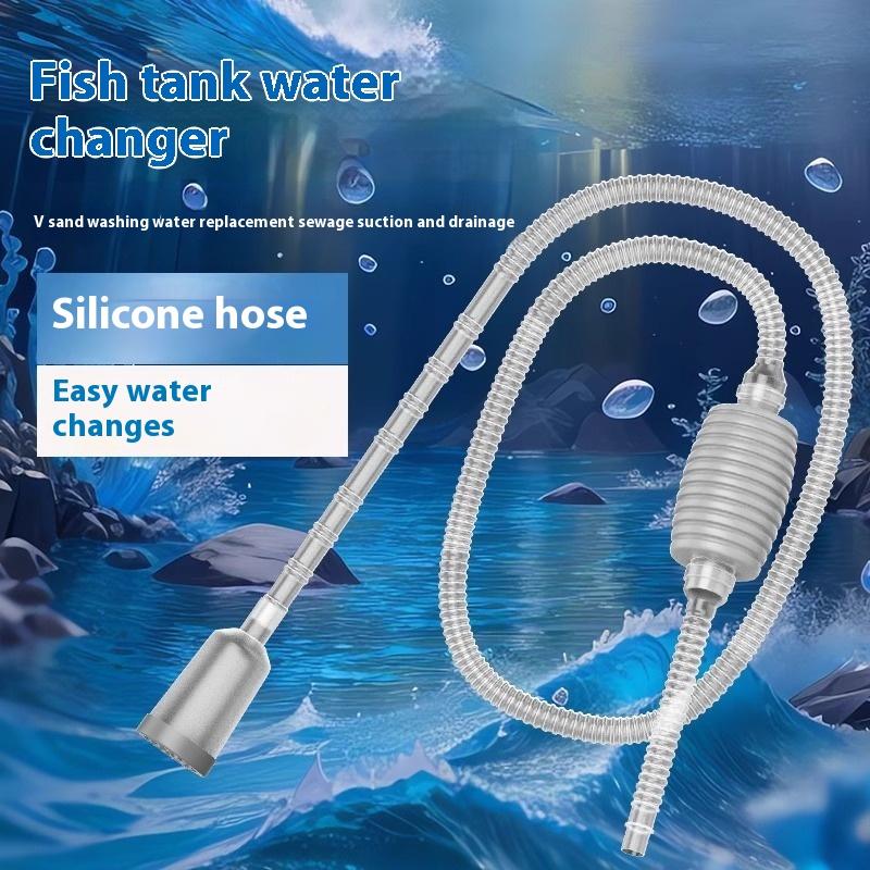 Marine Aquarium Water Change - 1Pcs Efficient Quiet Semi-Auto Aquarium Siphon