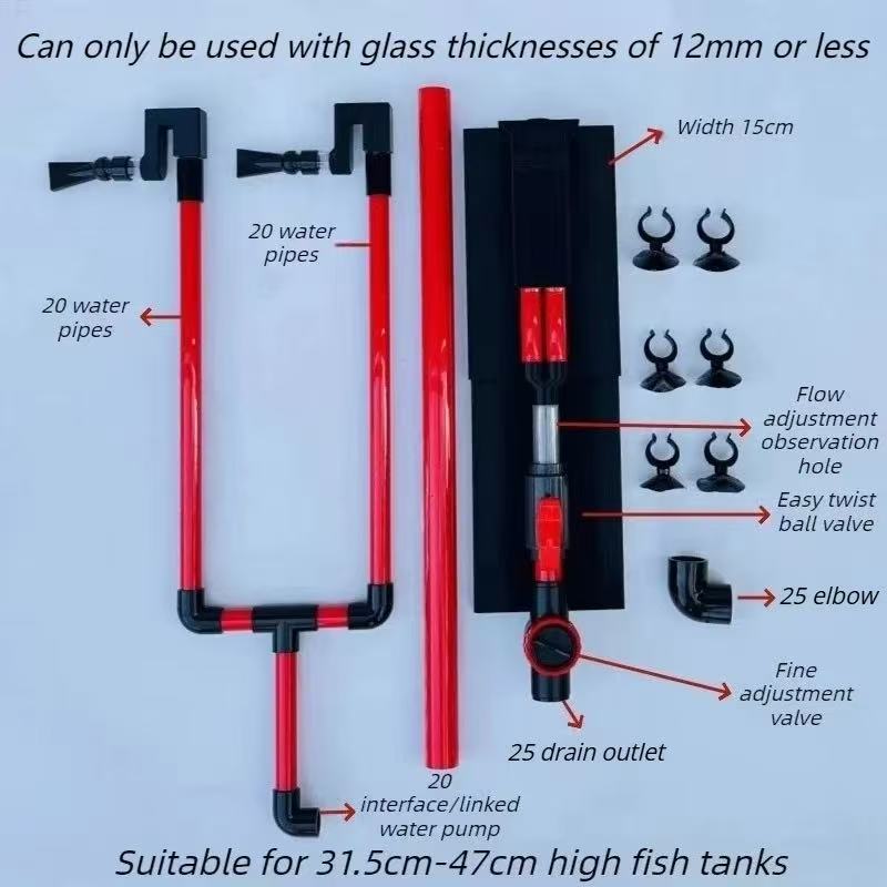 Siphon Aquarium Filter Double  - Marine Aquarium Overflow 评论和价格