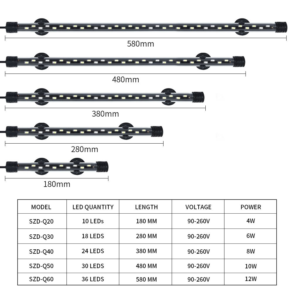 Waterproof Aquarium Lights Sub - Marine Aquarium Nano 评论和价格