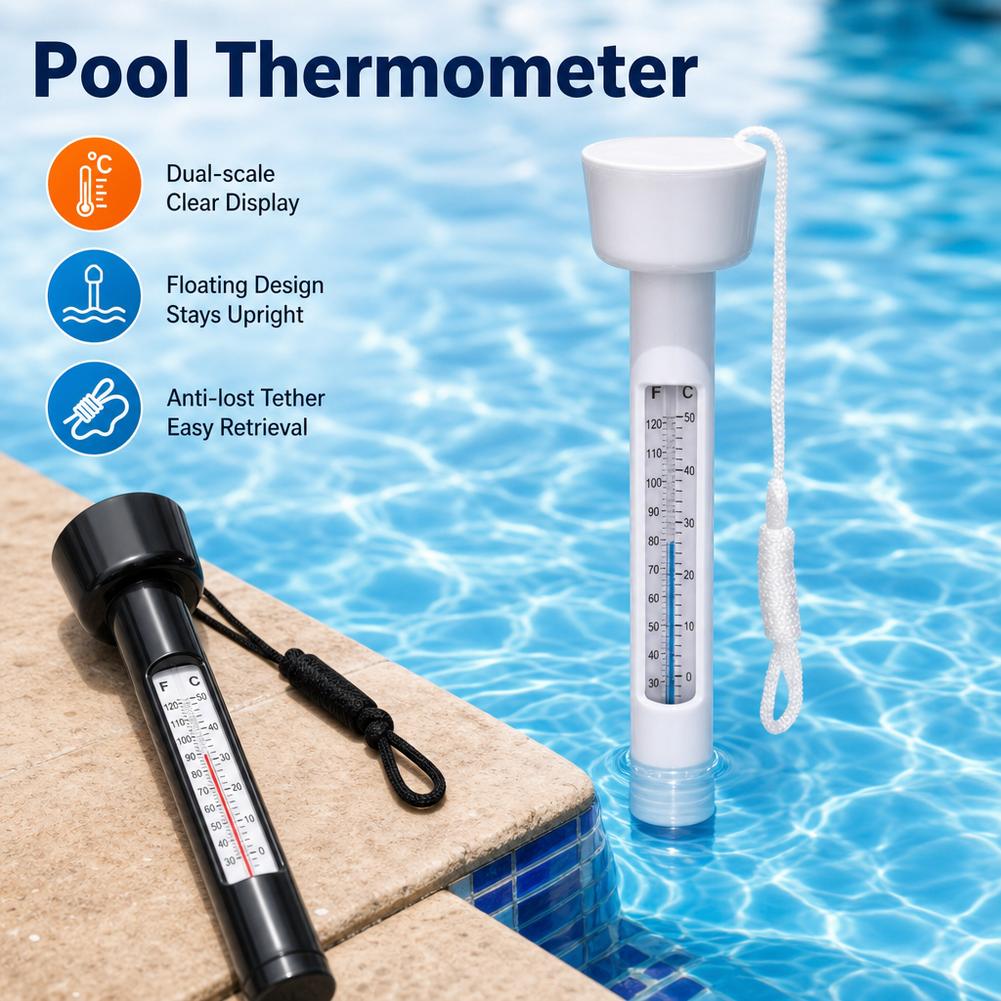 Floating Pool Thermometer With - Marine Aquarium Hydrometer 评论和价格