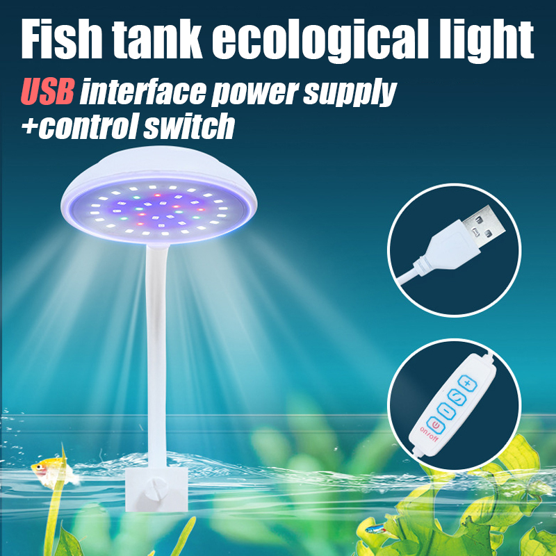 USB Fish Tank Small Clip Light - Marine Aquarium Water Change 评论和价格