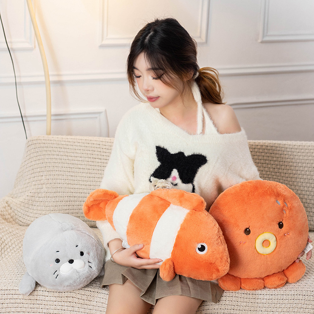 Cute Clown Fish Octopus Seal A - Marine Aquarium Nano 评论和价格