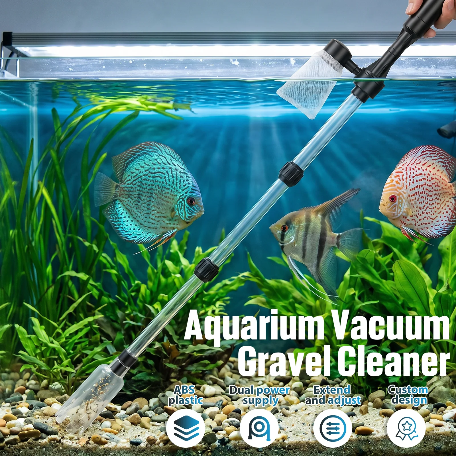 Aquarium Vacuum Gravel Cleaner - Marine Aquarium Water Change 评论和价格