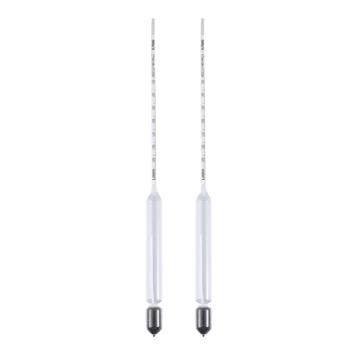 2Pcs Premium Glass Float Hydro - Marine Aquarium Hydrometer 评论和价格