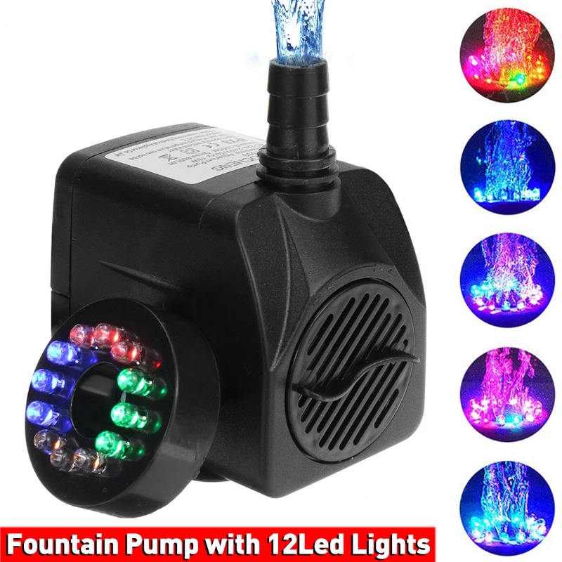 16W LED Light Fountain Pump Fi - Marine Aquarium Nano 评论和价格