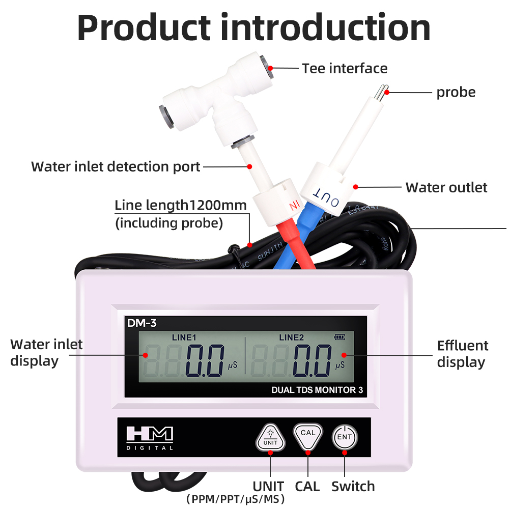 HM DM3 Online TDS EC Water Qua - Marine Aquarium Hydrometer 评论和价格