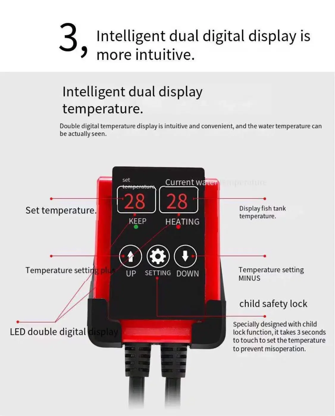 1000W Aquarium Submersible Hea - Marine Aquarium Heater 评论和价格