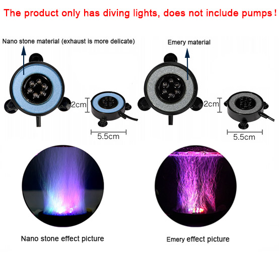 LED Aquarium Air Bubble Light  - Marine Aquarium Water Change 评论和价格