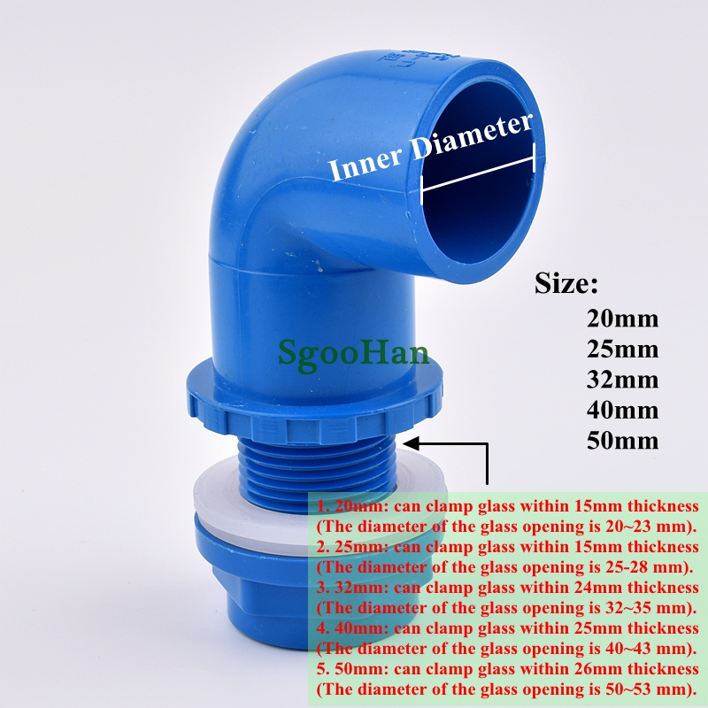 1PC 5 Size Available PVC Pipe  - Marine Aquarium Overflow 评论和价格