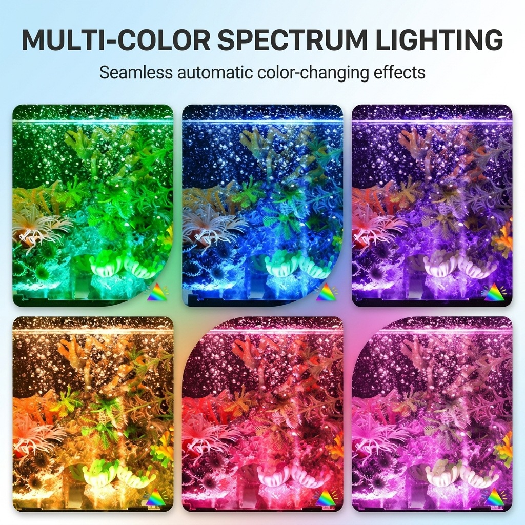 USB LED Aquarium Air Bubble Li - Marine Aquarium Water Change 评论和价格