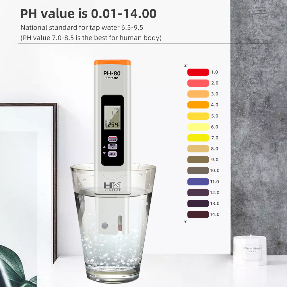 Digital PH Meter HM PH-80 PH T - Marine Aquarium Hydrometer 评论和价格